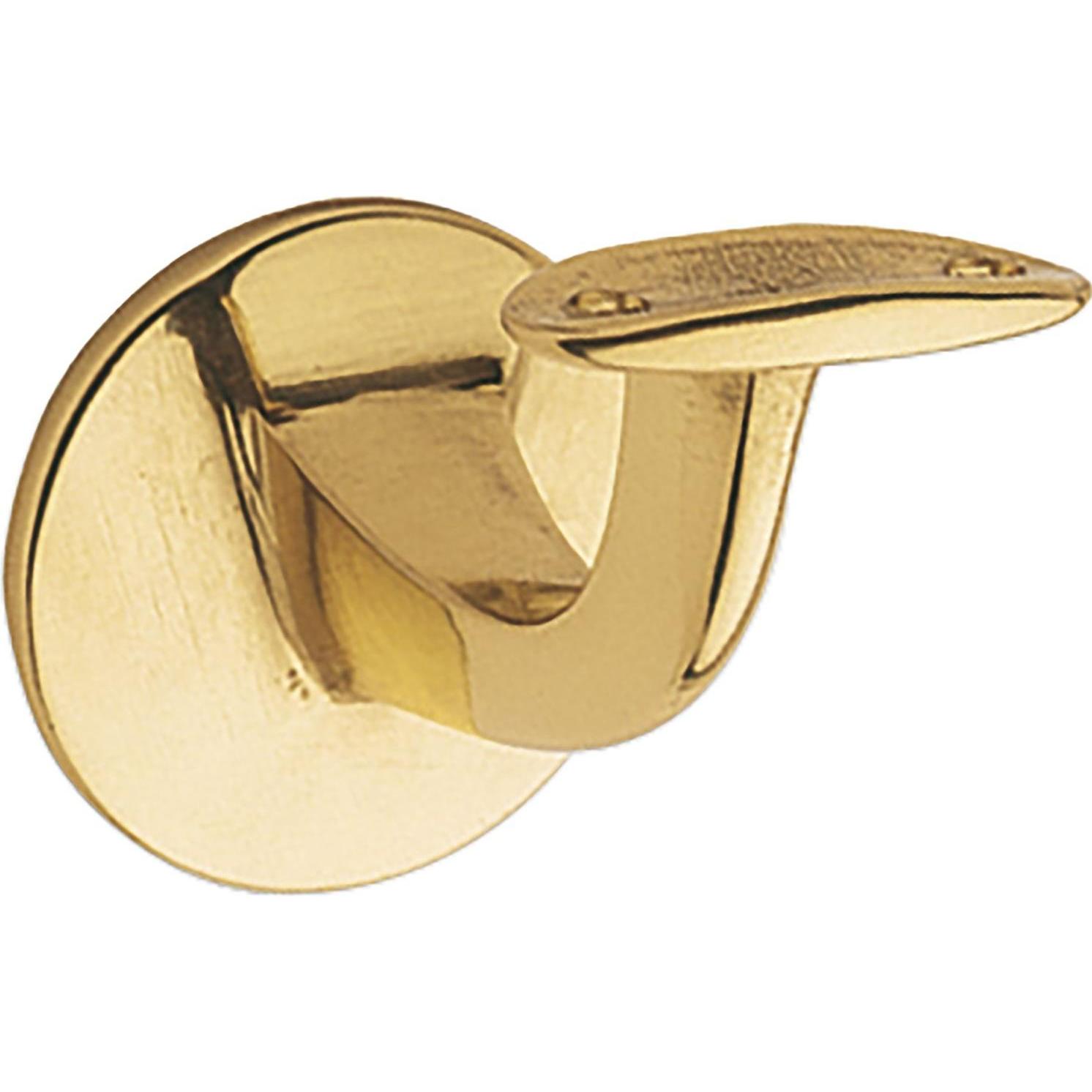 Marchesi, Möbelausstattung, Handlaufträger mit gewölbter Auflage, Wandabstand 65mm, Messing poliert (1 Stk.)