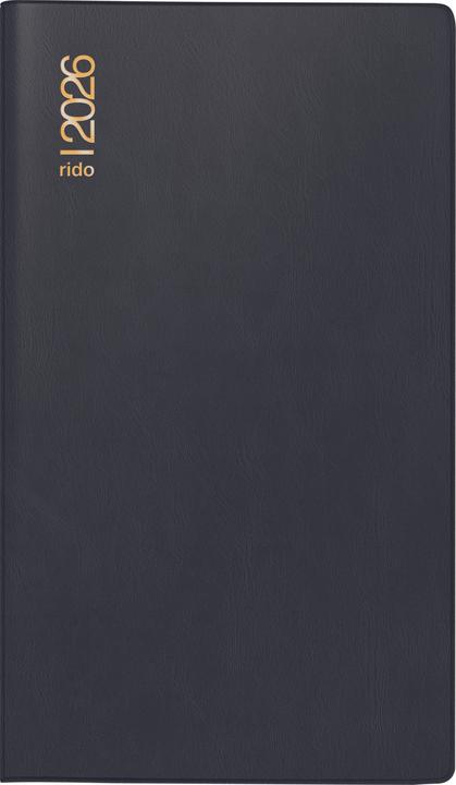 Actual product image Ridoide rido idé Taschenplaner d15 2026, Schwarz (A6, 1 month / 2 pages)