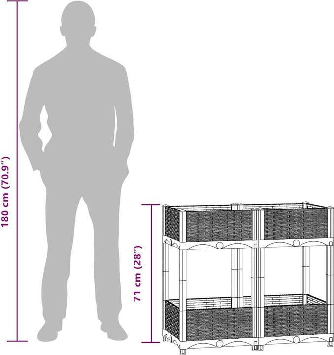 Produktbild vidaXL Hochbeet