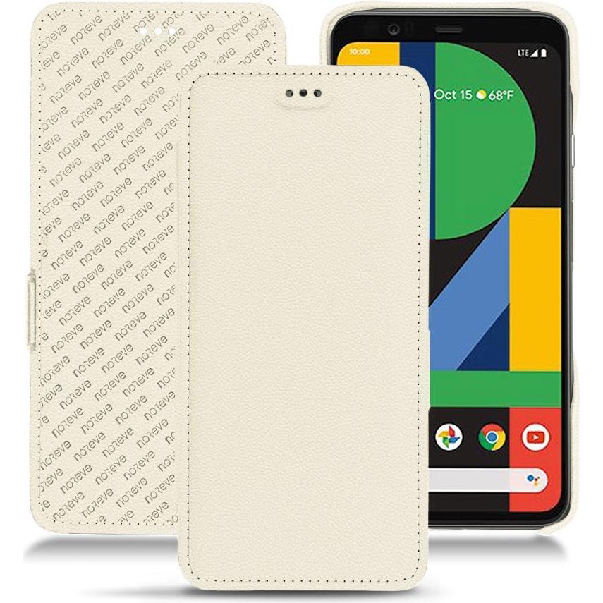 Noreve Lederschutzhülle horizontal (Google Pixel 4 XL), Smartphone Hülle, Weiss
