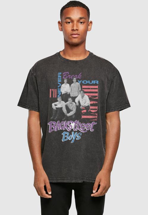 Produktbild Merchcode Backstreet Boys - INBYH Acid Washed Oversize Tee - 113777 (M)