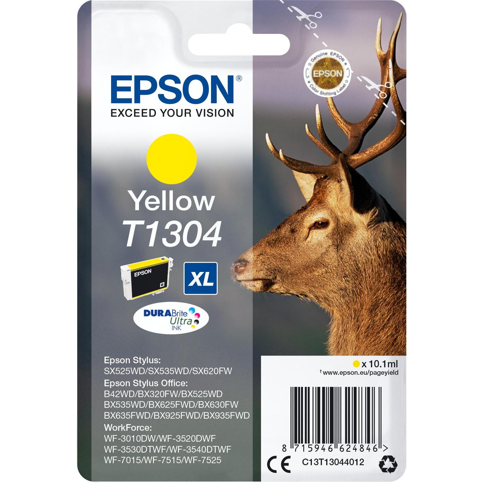 Epson, Druckerpatrone, Tinte C13T13044012, yellow (Y)