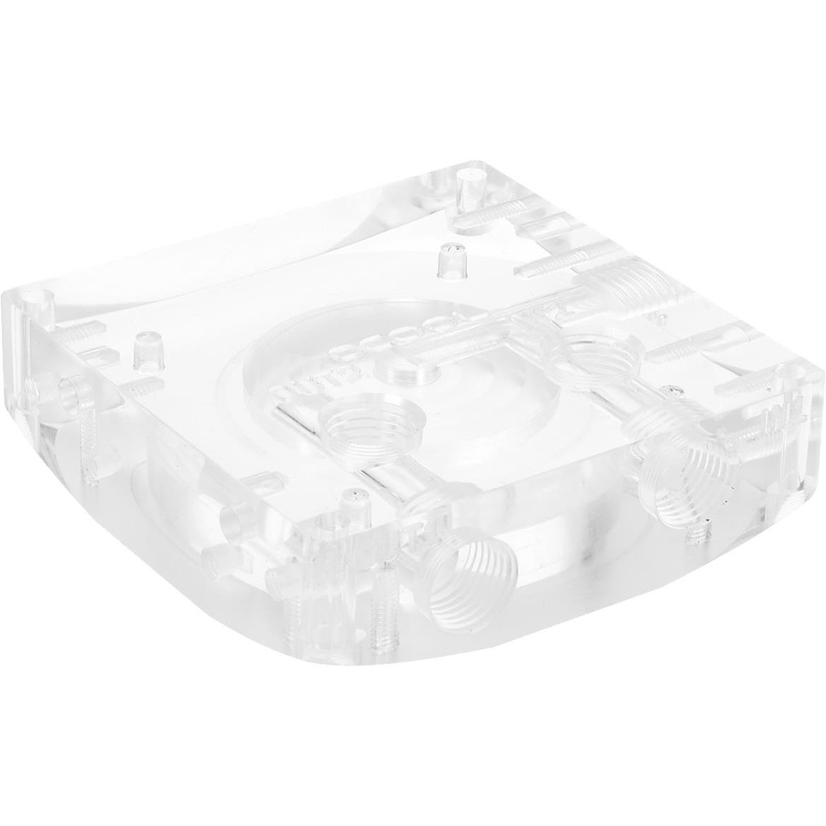 Alphacool Eisdecke Laing DDC Plexi Aufsatz V.2, Wasserkühlung Komponenten Zubehör, Transparent