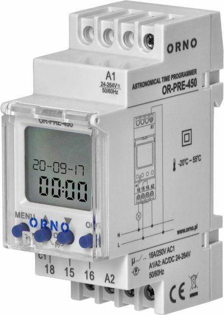 Actual product image Orno Programator Astronomiczny Na Szynę Din, 1 Wyjście