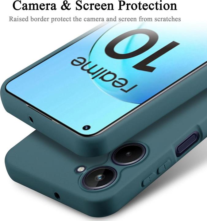 Image du produit Cadorabo Housse pour Realme 10 4G TPU avec protection liquide en silicone (Samsung Galaxy S10)