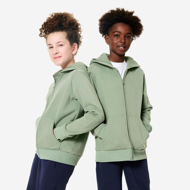Produktbild Domyos Kapuzenjacke Kinder - khaki (140)