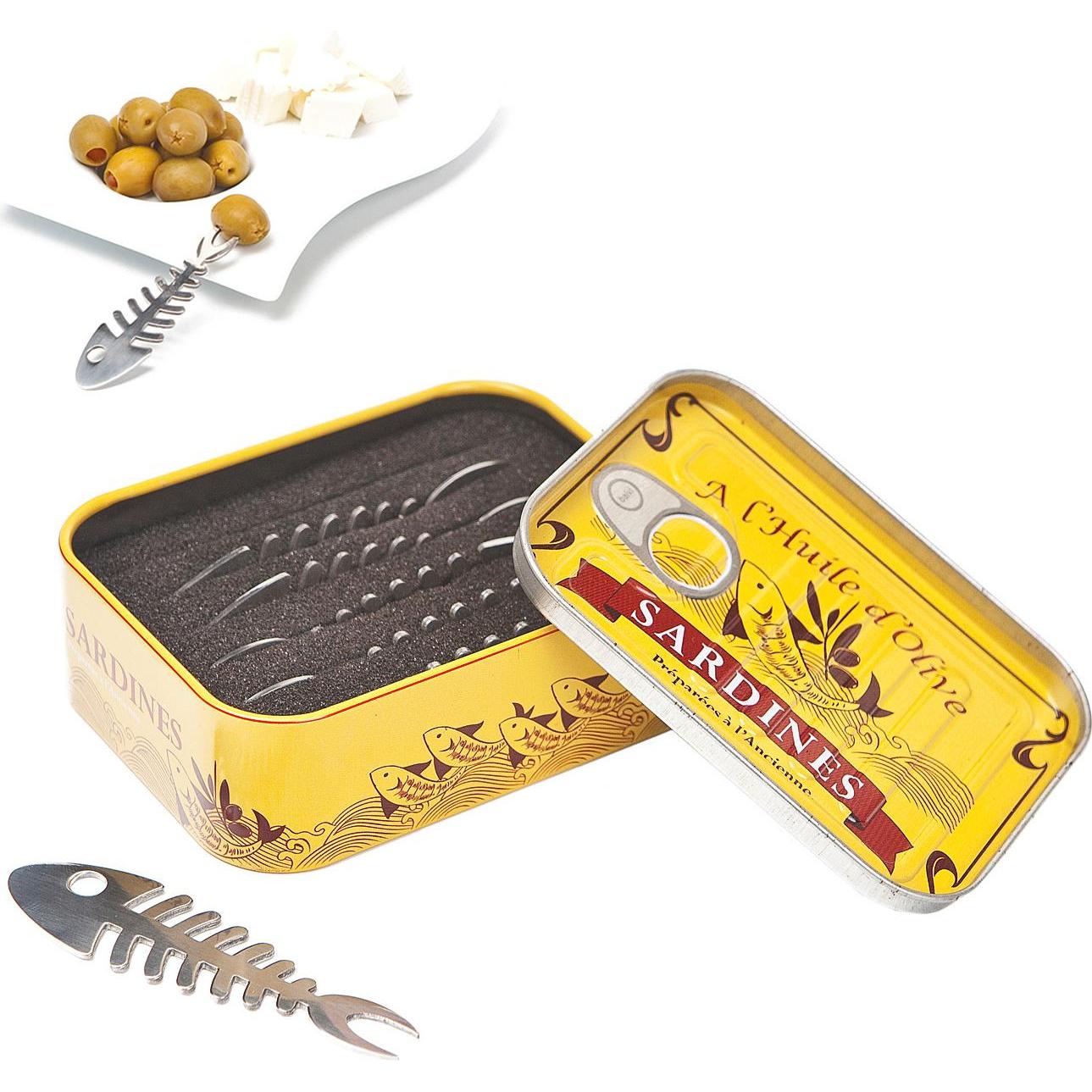 Balvi Sardines, Servierbesteck, Silber, Gelb