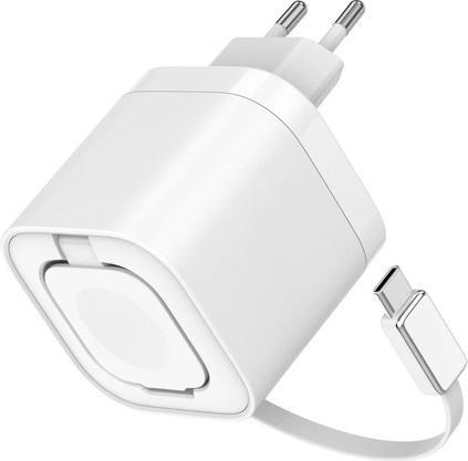 Produktbild fontastic 35W GaN Netzteil mit einziehbarem Kabel iWatch (35 W, 3 Ports)