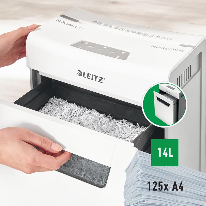 Produktbild Leitz IQ 8X PROTECT PREMIUM - Aktenvernichter (Partikelschnitt)