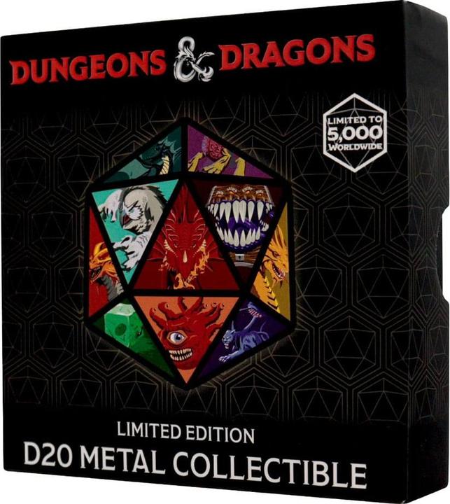Actual product image Fanattik Dungeons & Dragons Medal D20