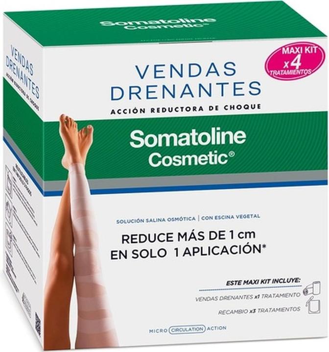 Somatoline Drenante Vendas Kit Completo Acciã“N Reductora Choque Lote 4 pz (Körperlotion)