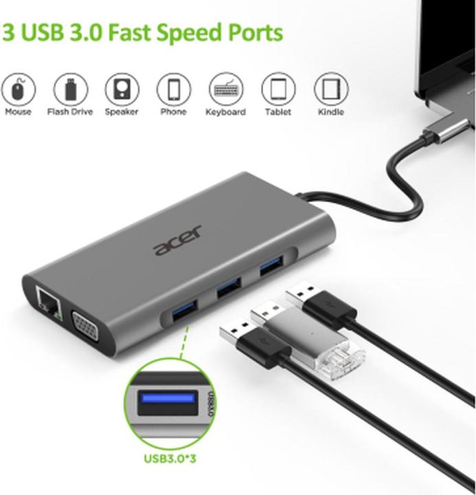 Image du produit Acer HP.DSCAB.002 (USB-C, USB-A, 4 ports)