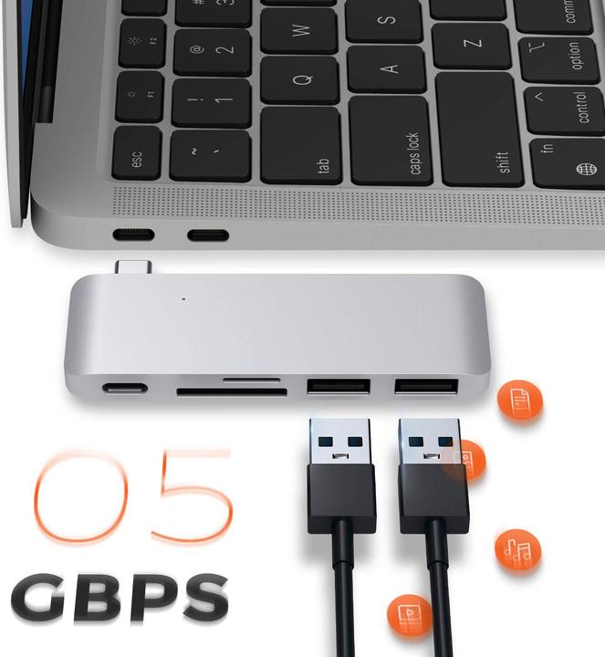 Immagine prodotto Satechi Combo Hub (USB-C, 5 porte)