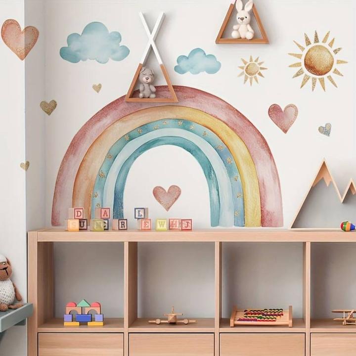 Actual product image Milkii Rainbow wall sticker (93 x 40 cm)