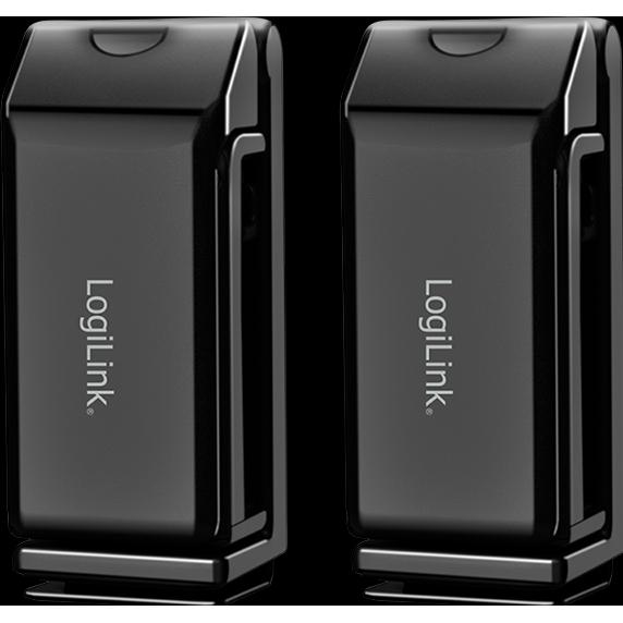 LogiLink Faltbare Multifunktions-Smartphone-Halterung, 4,76,9", 360° drehbar, schwarz, Smartphone Halterung, Schwarz