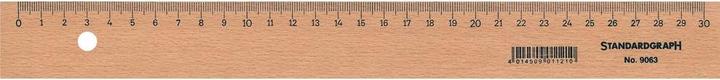 Produktbild Massstab Standardgraph (30 cm, Holz)