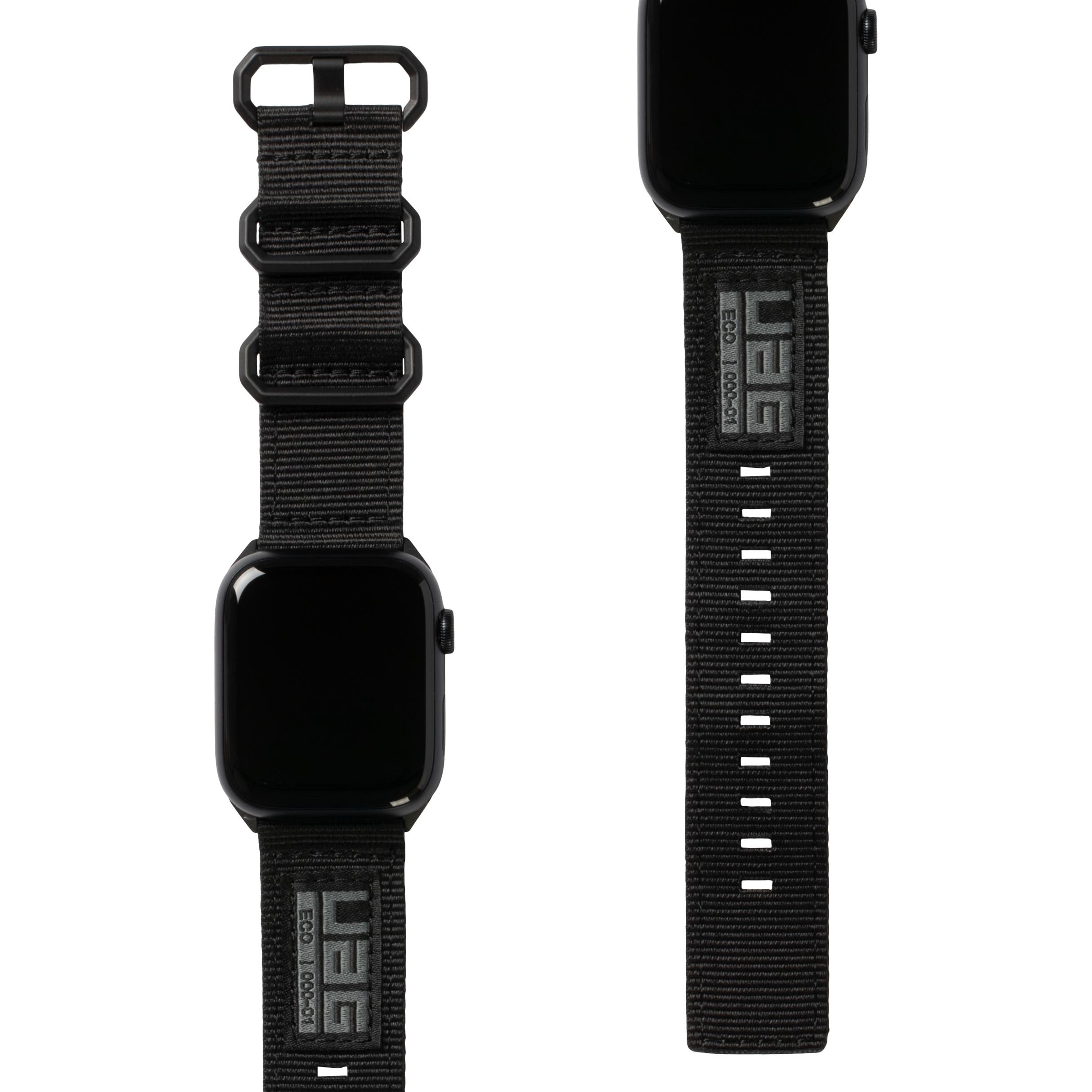 Thumbnail - UAG Nato Strap - Apple Watch 45/44/42mm (Nylon, Apple Watch), Uhrenarmband, Schwarz