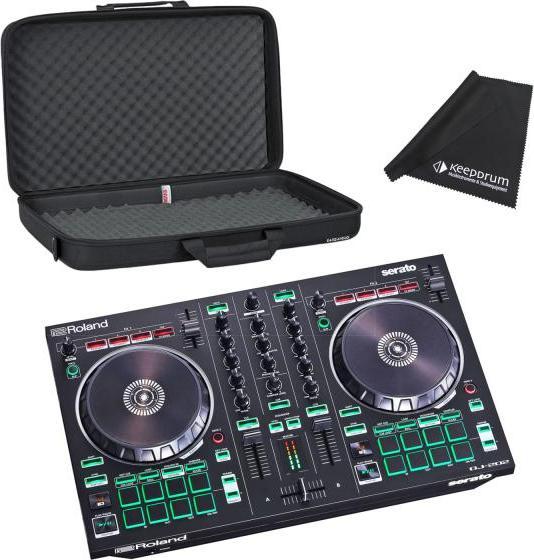 Roland DJ-202 USB-DJ-Controller mit Tasche und Tuch