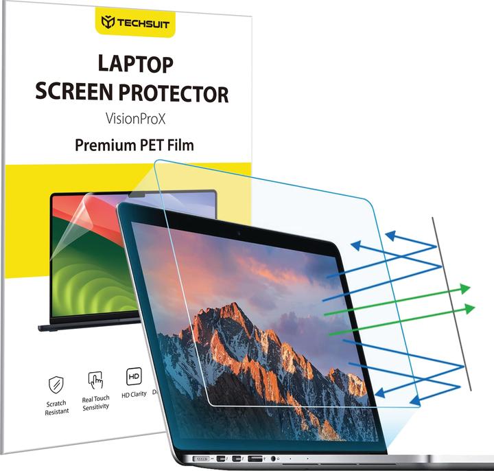 Actual product image Techsuit - VisionProX Anti-Blue Light - Laptop 15.6" 16:9 (345 x 194mm) - Clear (15.60", Apple)