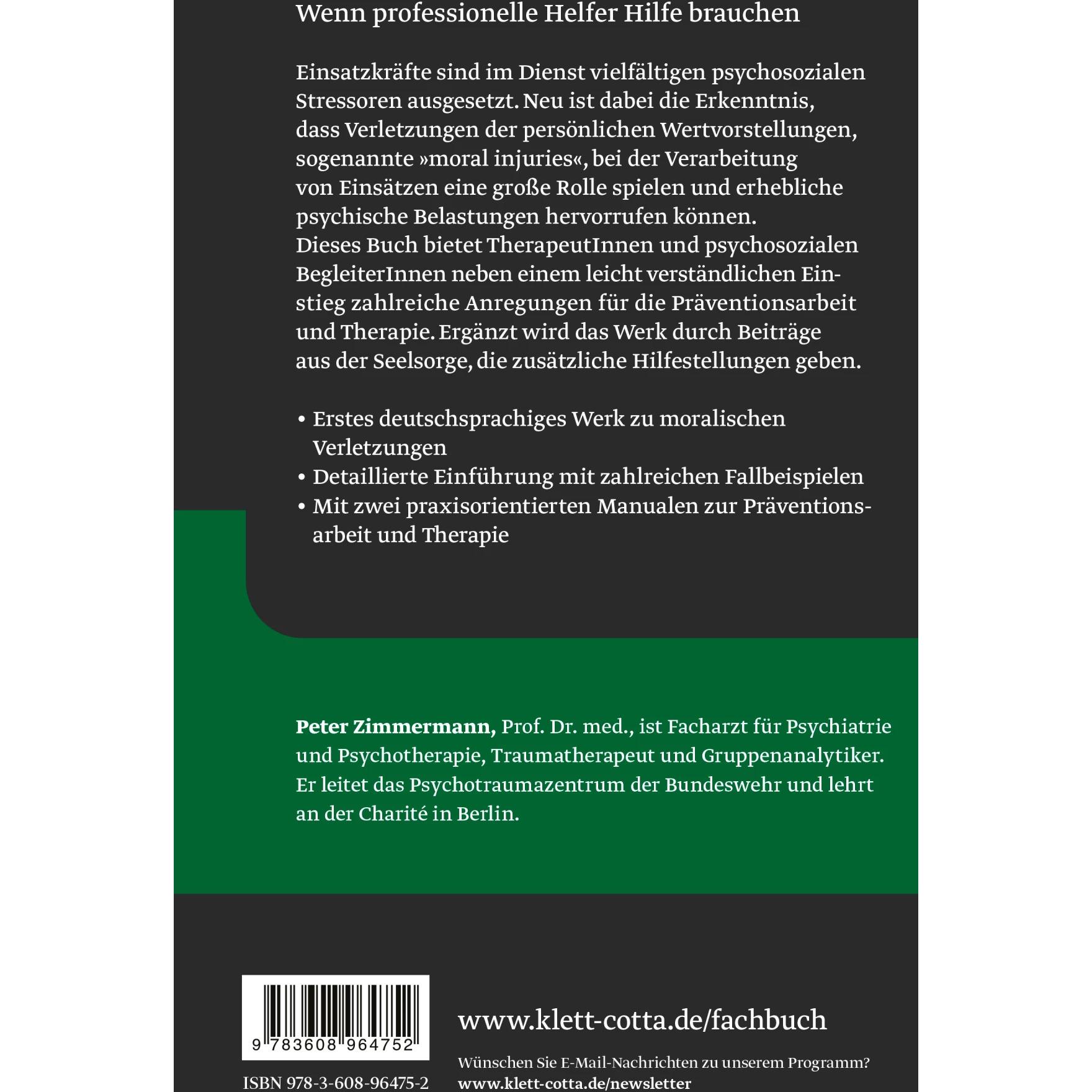 Thumbnail - Trauma und moralische Konflikte, Fachbücher von Peter Zimmermann
