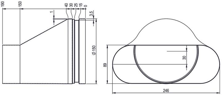 Actual product image Hastrag Connection spigot eccentric