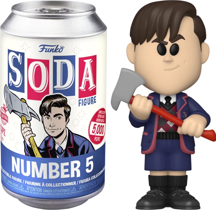Produktbild Funko Vinyl Soda: The Umbrella Academy - Number 5 (1in6 Chance Of Chase) (LE 5 000pcs) /59460