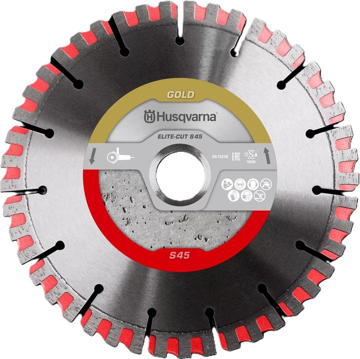 Immagine prodotto Husqvarna 579805080 ELITE-CUT S45 Diamanttrennscheibe trocken 230 mm