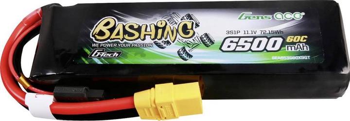 Image du produit Gens Ace G-Tech 6500mAh 11.1V 60C 3S1P Lipo Battery Pack avec XT90-Bashing Series (11.10 V, 6500 mAh)