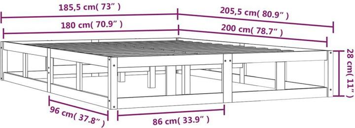 Immagine prodotto vidaXL Seven (180 x 200 cm)