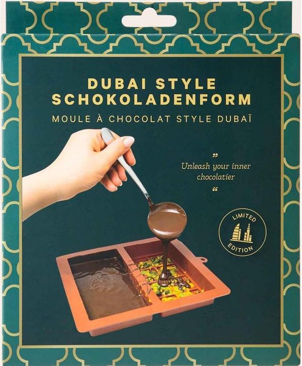Produktbild Esmée Silikon Dubai Schokoladen Form für Pistazien Schokoladen Tafeln
