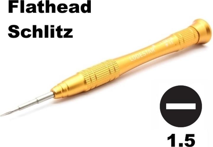 Actual product image Columbus McKinnon Precision Flat-Head Slotted Screwdriver 1.5mm (Port)
