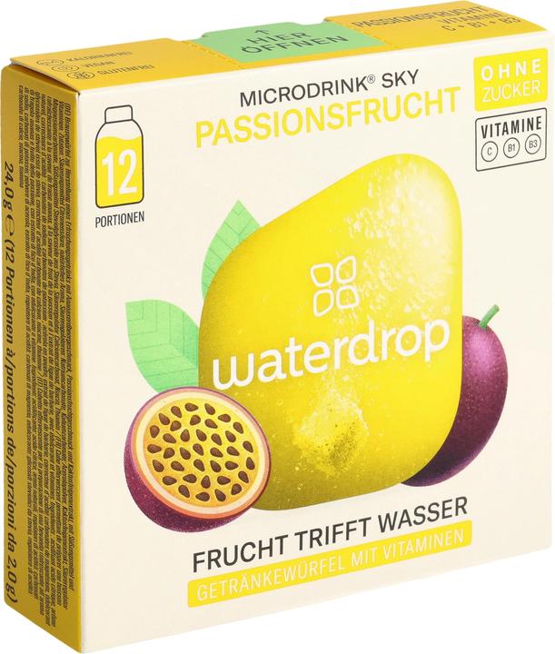 Produktbild Waterdrop Sky (Passionsfrucht, Kaktusfeige, Ananaserdbeere, 12 x)