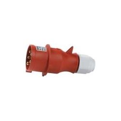 Fix-Pro, Steckdose, CEE Stikprop H6 400V AC 32A 5 polet, rød multigrip kabelaflastning, skrue IP44 polyamid