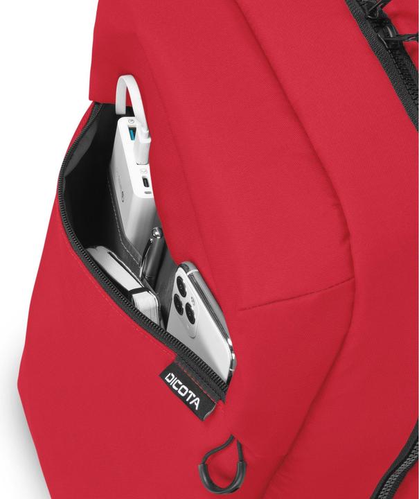 Actual product image Dicota Backpack COMMUTER 13-16 RED (16 l)