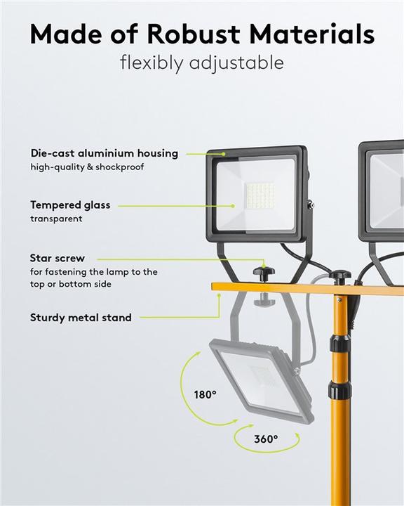 Actual product image Goobay LED construction spotlights (8500 lm)