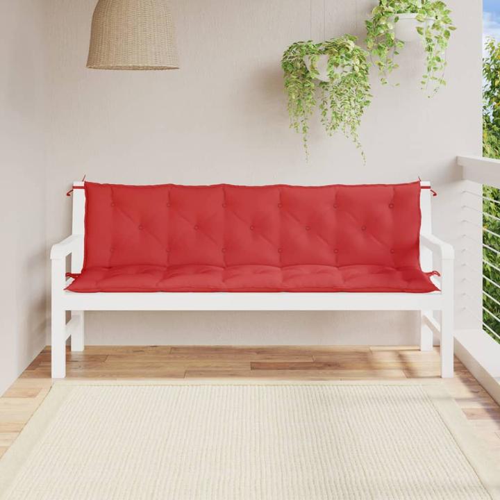 Immagine prodotto vidaXL Cuscini per panca da giardino 2 pezzi. Tessuto O x Ford (180 x 50 x 7 cm)