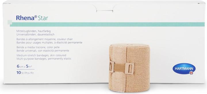 Image du produit Rhena Bandages élastiques en étoile 6cmx5m skincoloured open