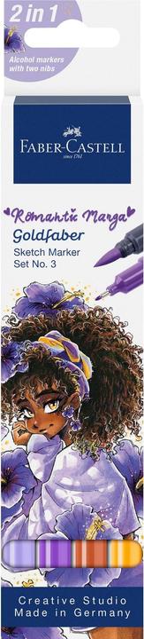Produktbild Faber-Castell Goldfaber Sketch Marker Romantic Manga Set 3. 4er Etui (4x)