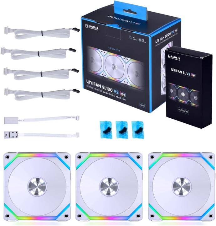 Produktbild Lian-Li Uni Fan SL120 V2 (120 mm, 3 x)