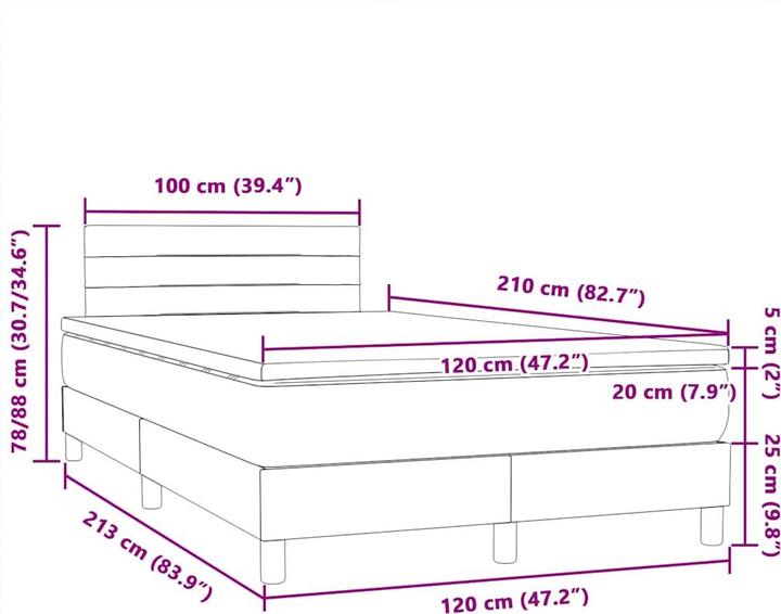 Produktbild vidaXL Marjeta (120 x 210 cm)
