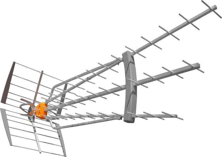 Televes DATLRTFORCE2 Antenne UHF 700MHz passive/active (Antenne parabolique, 19 dB, DVB-T / -T2)
