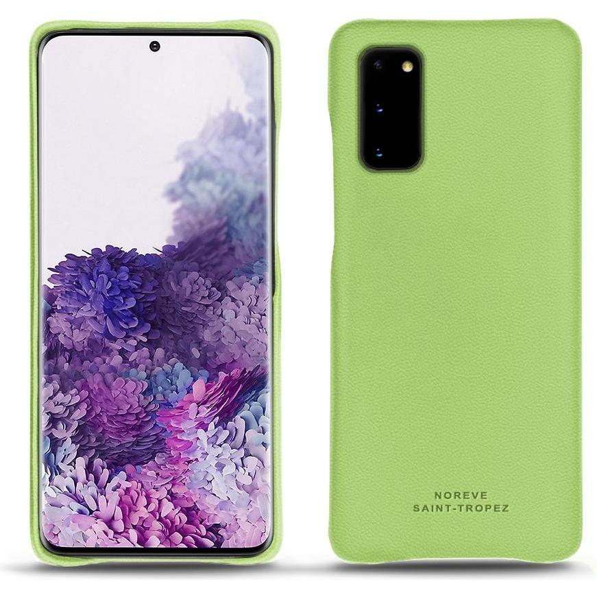 Noreve Lederschutzhülle (Samsung Galaxy S20), Smartphone Hülle, Grün