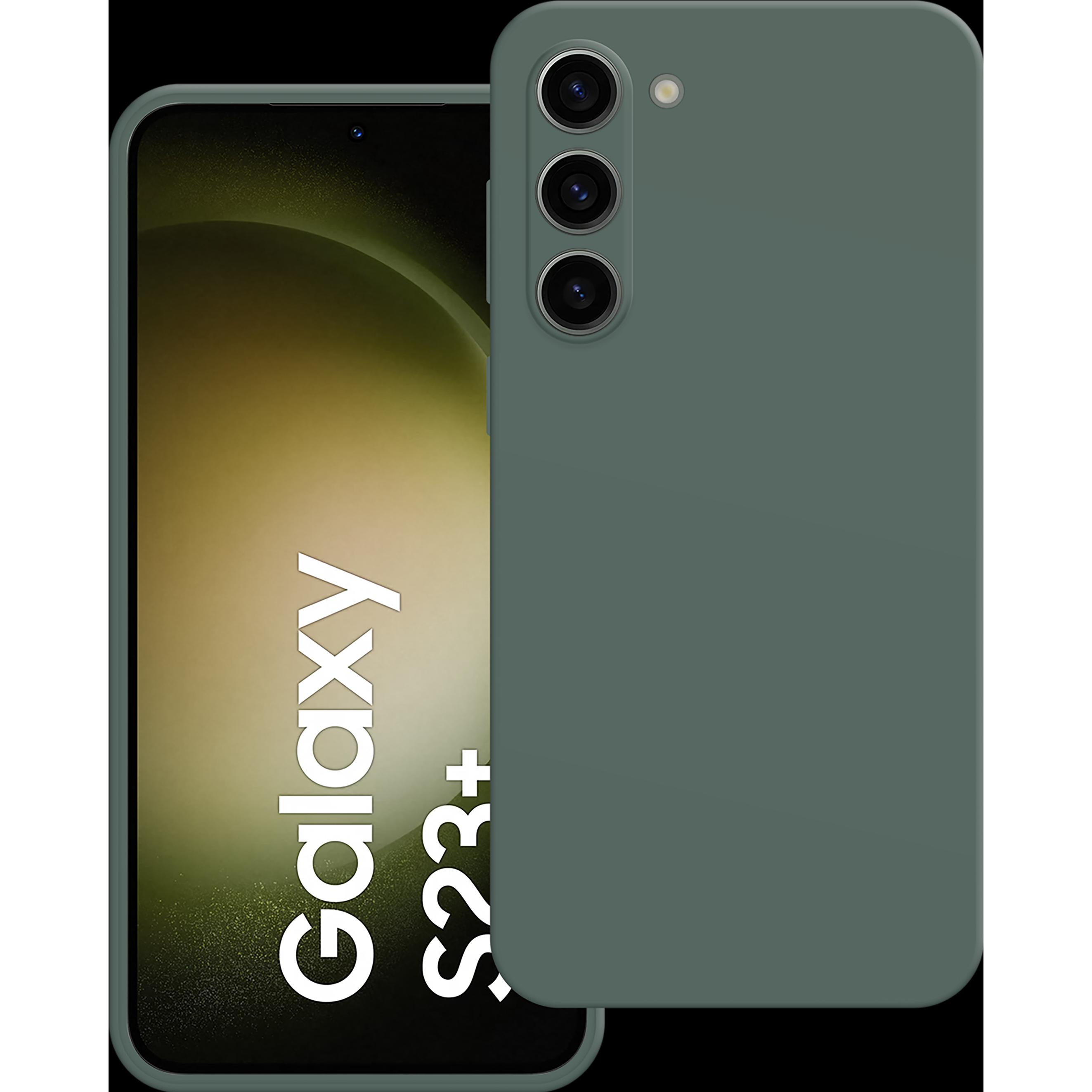 Cazy Silikon Hülle Kompatibel mit Samsung Galaxy S23+ - Soft TPU Schutz - (Samsung Galaxy S23+), Smartphone Hülle, Grün