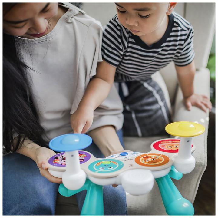 Productafbeelding Hape Deluxe Magic Touch Trommel (Duits, Frans, Italiaans, Engels)