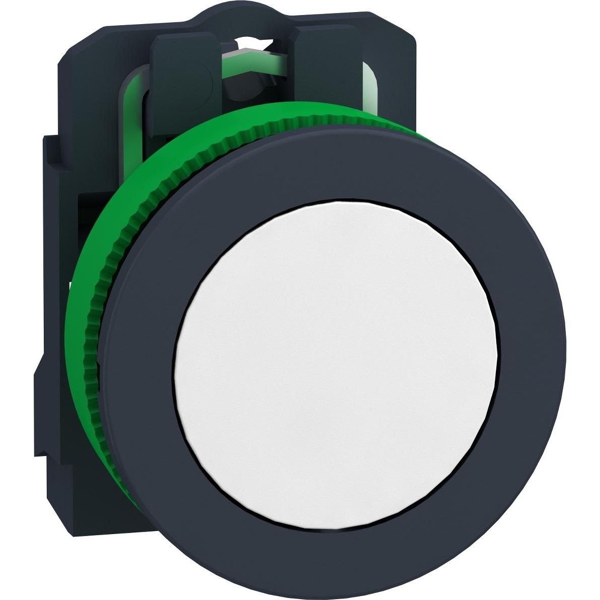 Schneider Electric Drucktaster, Kunststoff, komplett, 30mm, XB5FACUST01, Taster + Schalter, Weiss