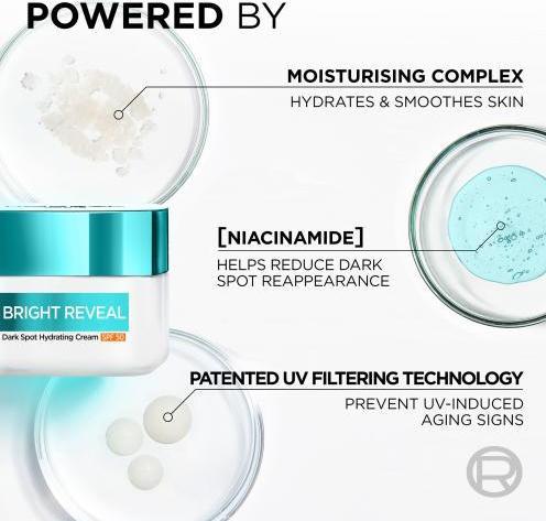 Actual product image L'Oréal Paris Bright Reveal Dark Spot Hydrating Cream (50 ml, Day cream, SPF 50)