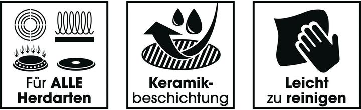 Immagine prodotto Bratmaxx Bratpfanne Aluminium Pfannen Set 3 Stück 20 cm/24 (28 cm, Padella per friggere, Alluminio)