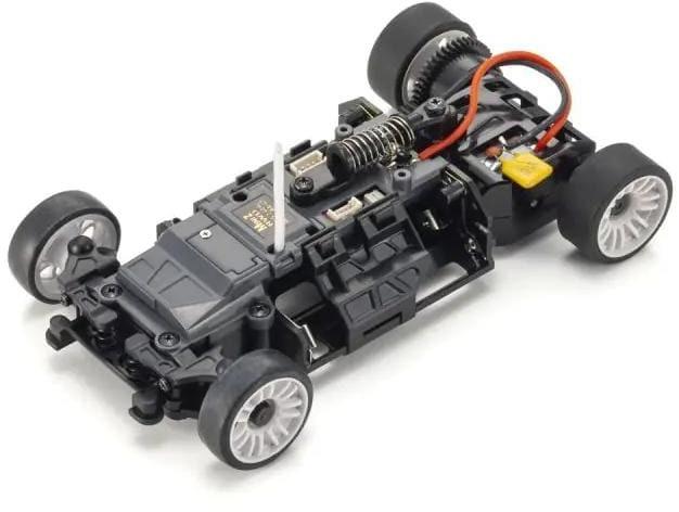 Image du produit Kyosho Mini-Z MR-03 Corvette C8-R 1:28, Gun Metal/Blanc, ARTR (RTR Prêt à fonctionner)