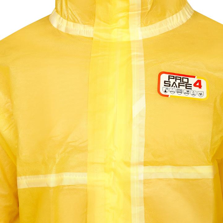 Produktbild Top Swede ProSafe®4 Overall mit abgeklebten Nähten, Kapuze gelb, CAT.III, Typ 4B, VE:25 Stück (3XL)