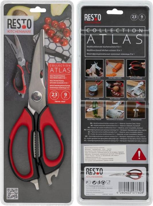 Actual product image Resto MULTIFUNCTIONAL SCISSORS 9IN1/95325 (23 cm)